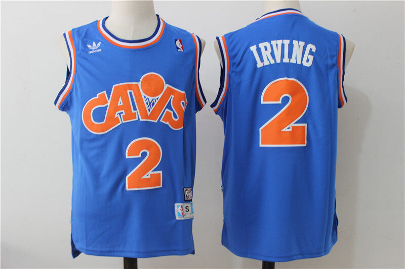 2 # Irving CAVS Retro Style 3 Basketball Jersey basketball jersey product view 1