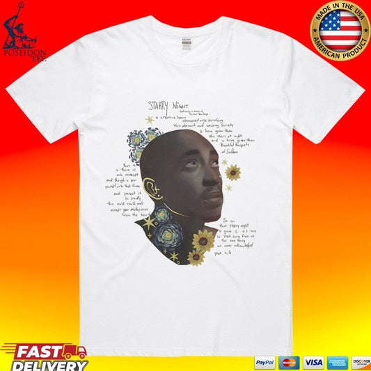 2pac Starry Night Beige T-shirt Unisex T-shirt, Sweatshirt, Hoodie, Long Sleeve Tee - T-Shirt, Sweatshirt, Hoodie