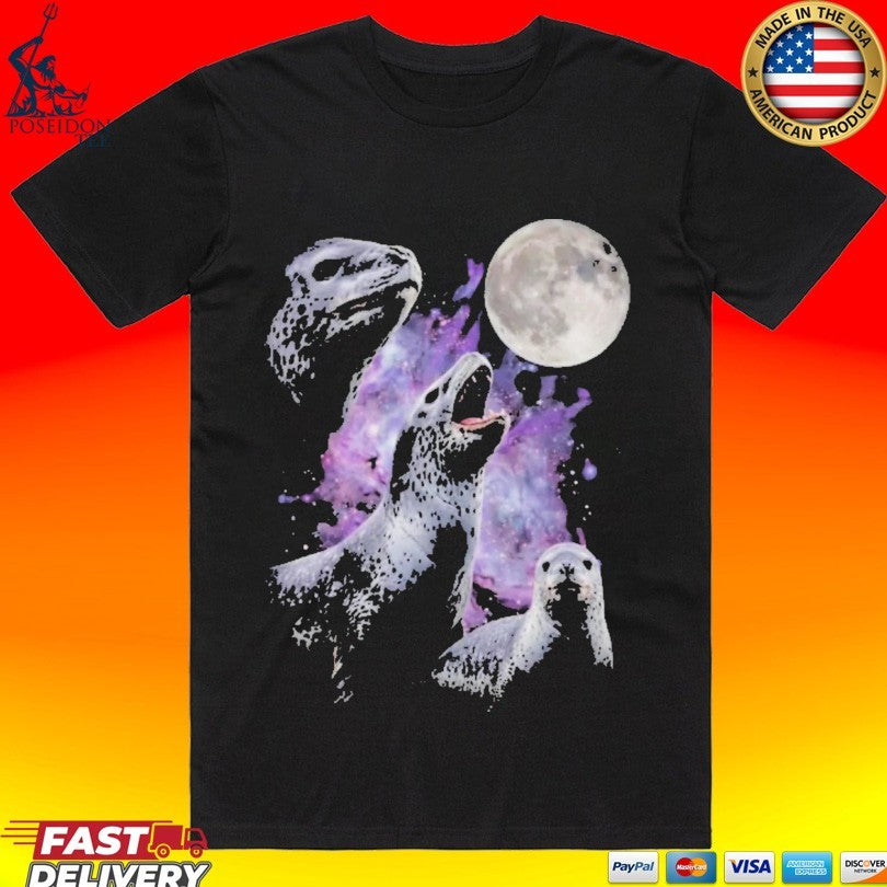 3 Seals Howling At The Moon T-shirt Unisex T-shirt, Sweatshirt, Hoodie, Long Sleeve Tee - T-Shirt, Sweatshirt, Hoodie