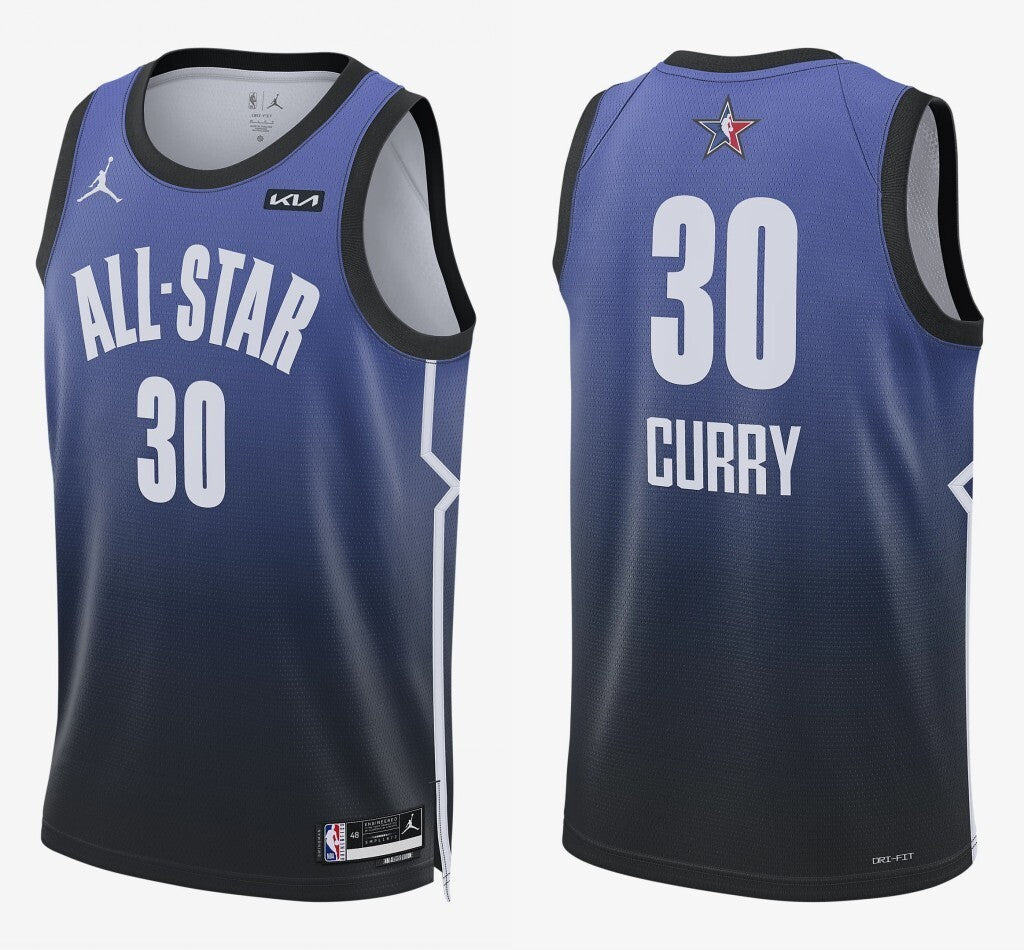 30 Stephen Curry 2023 All-Star Edition Style 1 Basketball Jersey basketball jersey product view 1