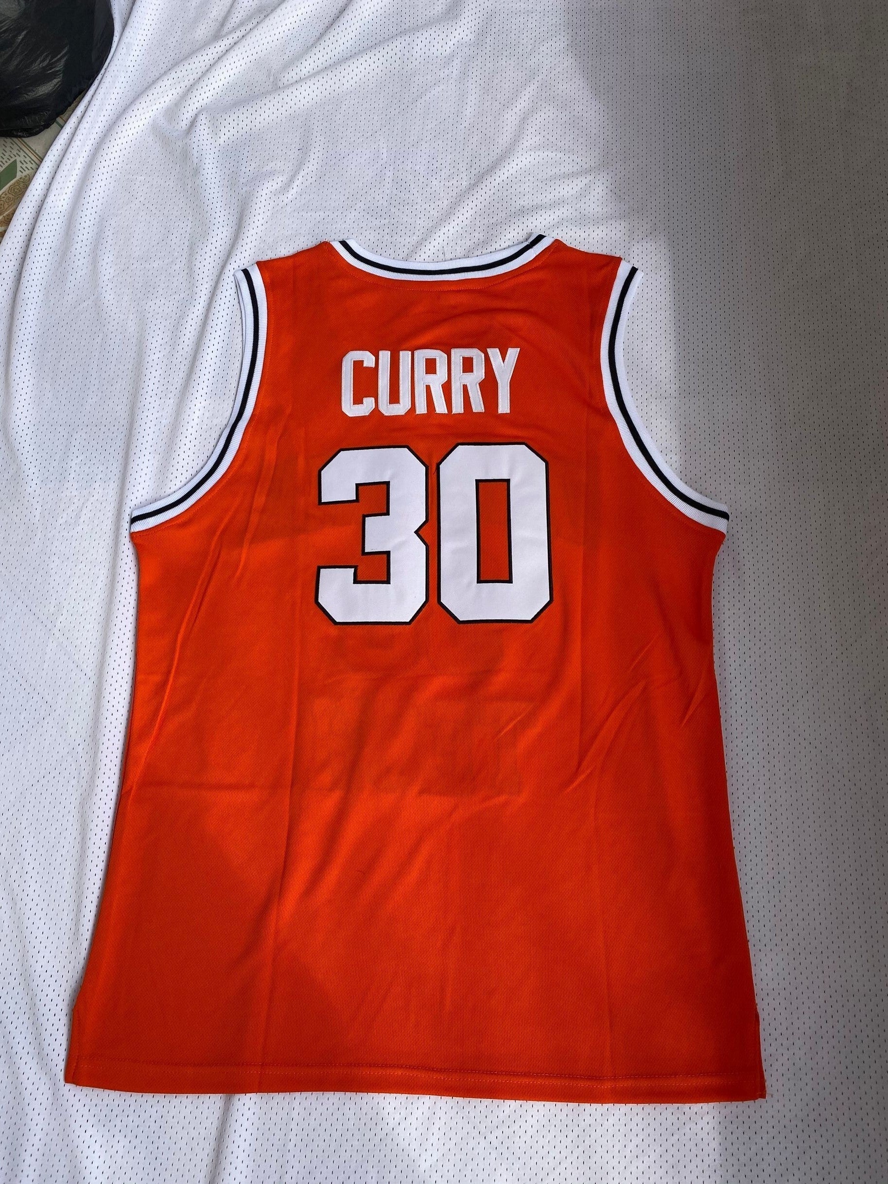 30 # Orange Jersey Style 1 Basketball Jersey basketball jersey product view 1