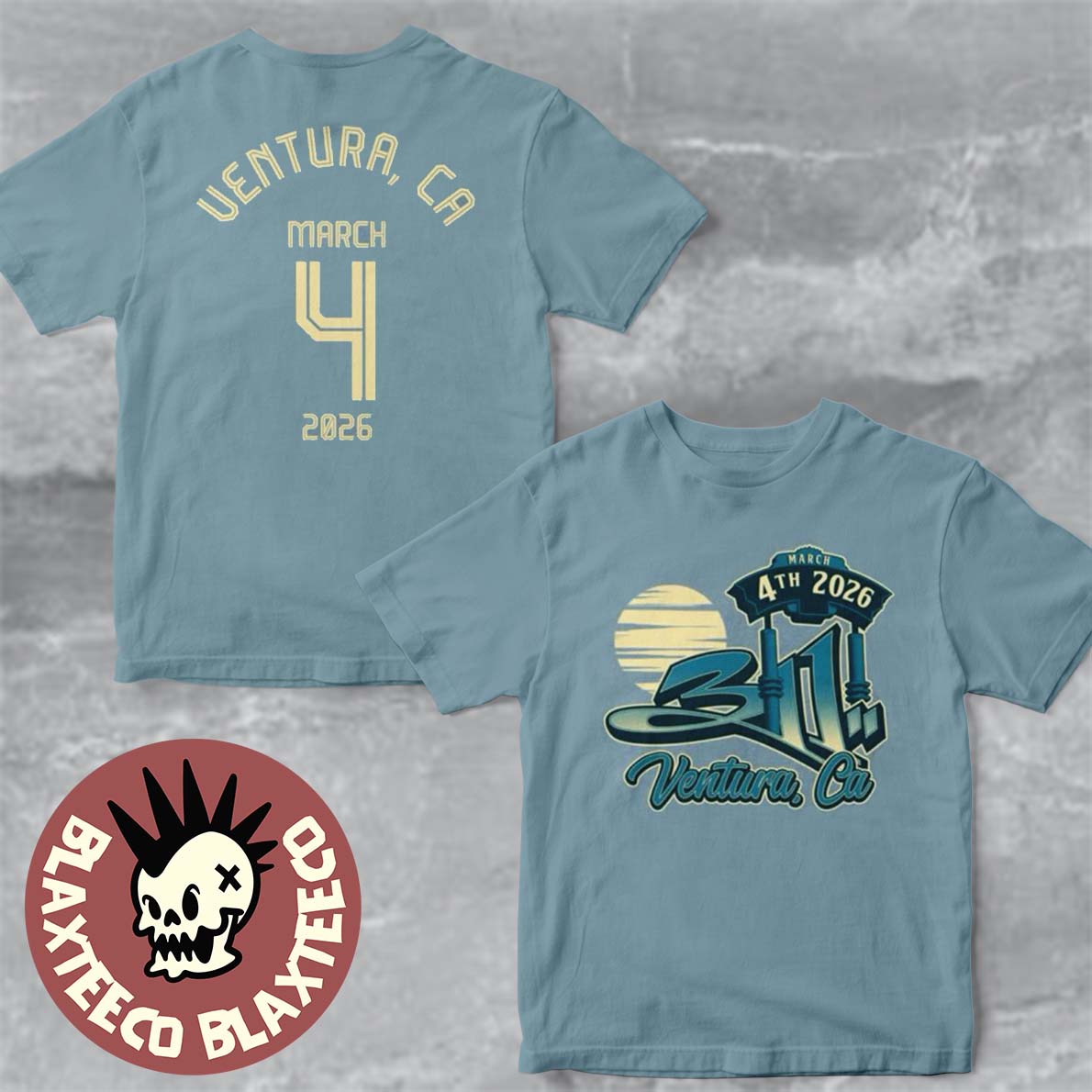311 Band Ventura California 2026 Event Merch Tee At The Majestic Ventura Theatre On March 4 2026 T-Shirt - T-Shirt, Sweatshirt, Hoodie