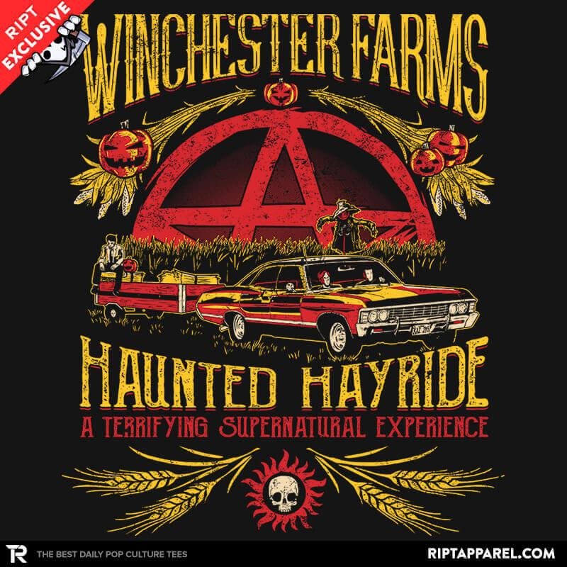 Winchester Farms Haunted Hay Ride Exclusive Unisex T-shirt, Sweatshirt, Hoodie, Long Sleeve Tee - T-Shirt, Sweatshirt, Hoodie