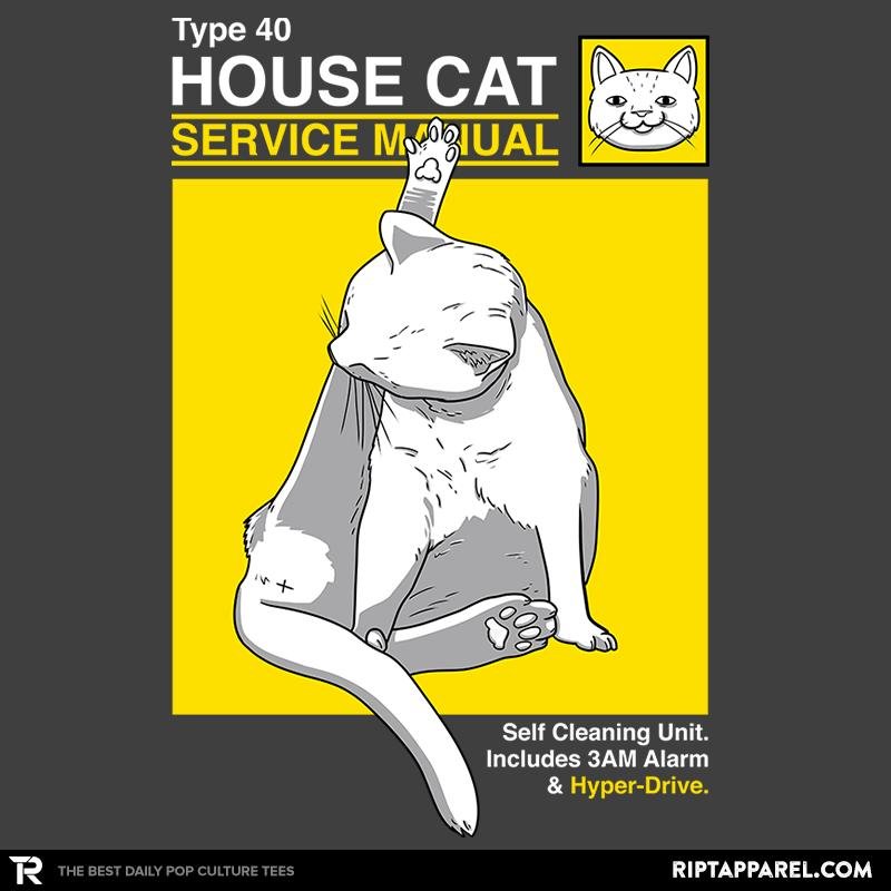 House Cat Service Manual Exclusive Unisex T-shirt, Sweatshirt, Hoodie, Long Sleeve Tee - T-Shirt, Sweatshirt, Hoodie