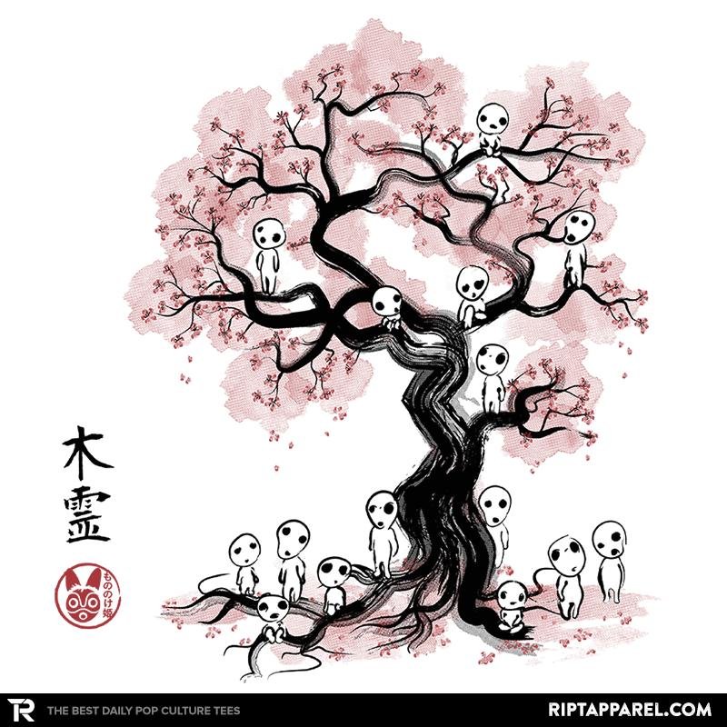 Forest Spirits Sumi-E  Sumi Ink Wars Unisex T-shirt, Sweatshirt, Hoodie, Long Sleeve Tee - T-Shirt, Sweatshirt, Hoodie