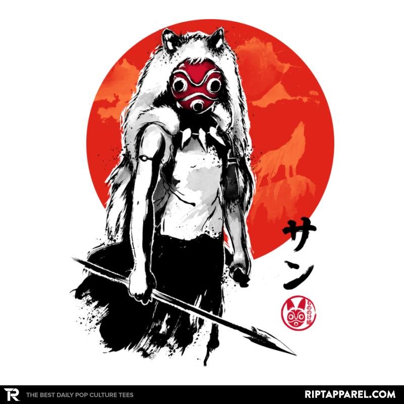 Princess of the Forest Sumi-e  Sumi Ink Wars Unisex T-shirt, Sweatshirt, Hoodie, Long Sleeve Tee - T-Shirt, Sweatshirt, Hoodie