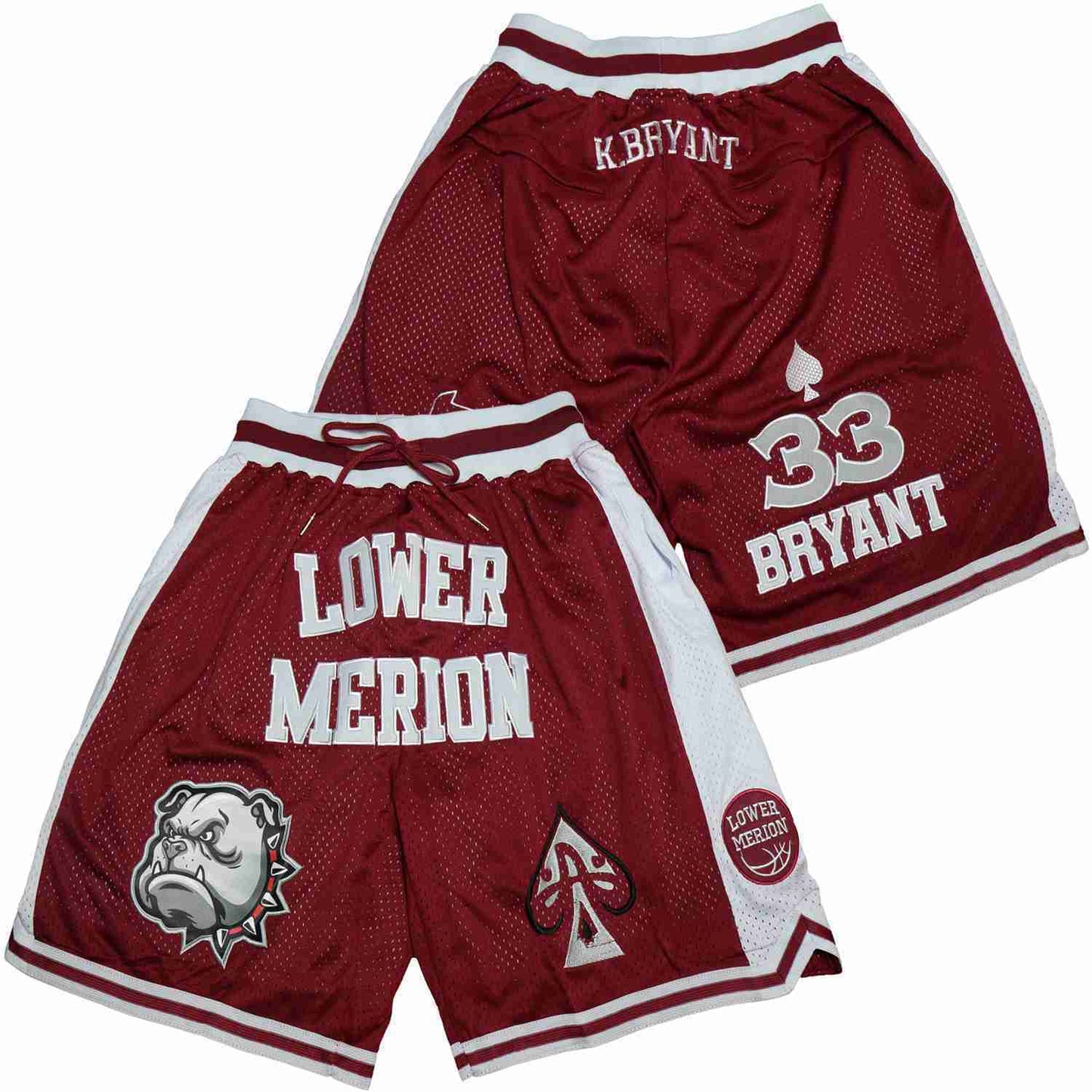 33# LOWER MERION BLUE BASKETBALL SHORTS College Football Jersey football jersey product view 1