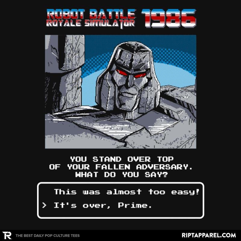 Robot Battle Royale Simulator 1986 Exclusive Unisex T-shirt, Sweatshirt, Hoodie, Long Sleeve Tee - T-Shirt, Sweatshirt, Hoodie