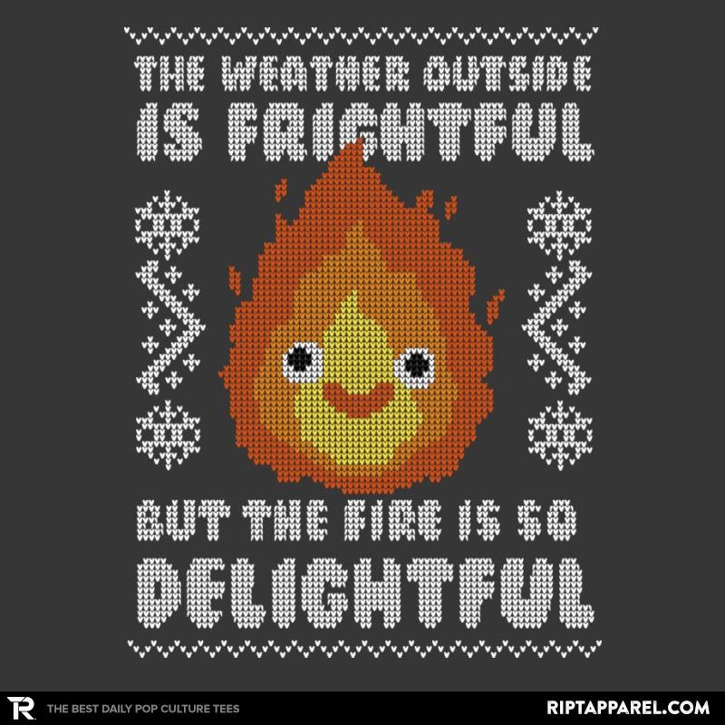 Delightful Fire!  Ugly Holiday Unisex T-shirt, Sweatshirt, Hoodie, Long Sleeve Tee - T-Shirt, Sweatshirt, Hoodie
