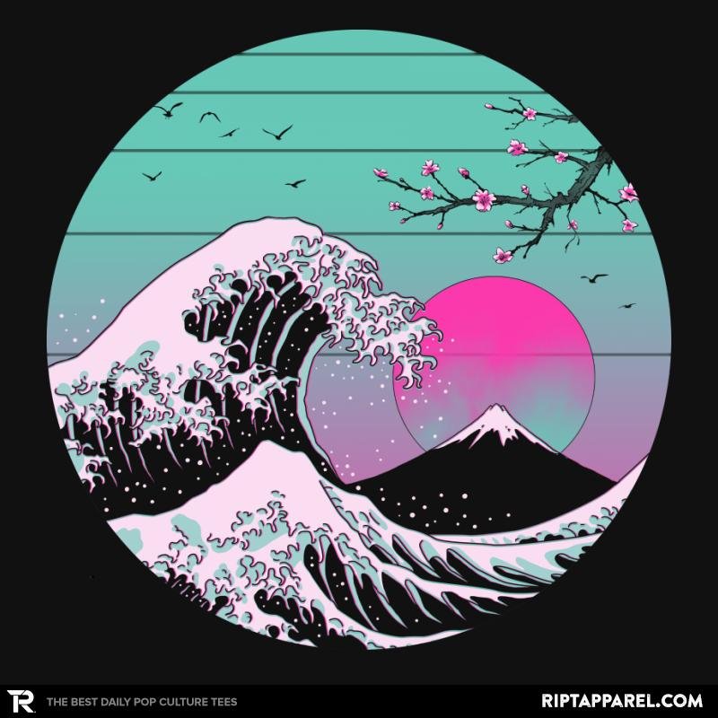 The Great Wave Vapor Aesthetics Unisex T-shirt, Sweatshirt, Hoodie, Long Sleeve Tee - T-Shirt, Sweatshirt, Hoodie