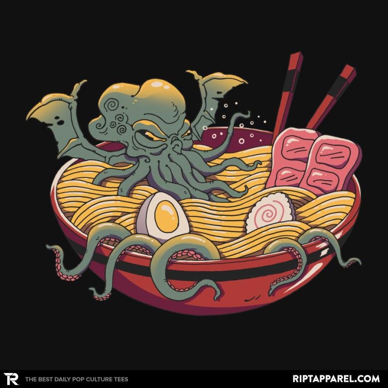 Ramen Cthulhu Unisex T-shirt, Sweatshirt, Hoodie, Long Sleeve Tee - T-Shirt, Sweatshirt, Hoodie