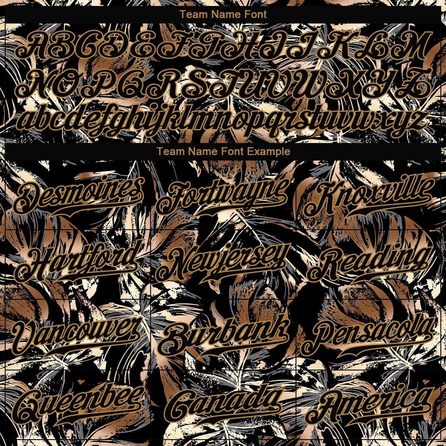 Custom 3D Pattern Design Golden Tropical Leaves In The Style Of Jungle And Hawaii Authentic Baseball Jersey baseball jersey product view 4