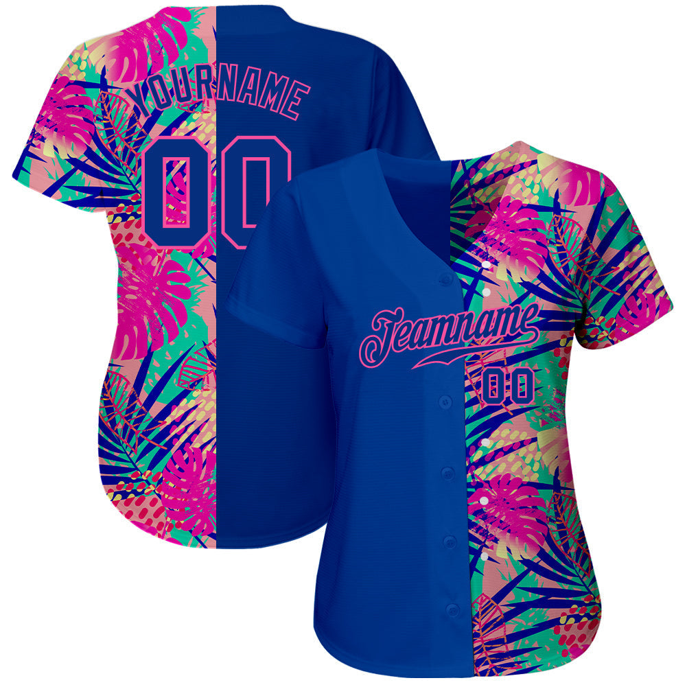 Custom 3D Pattern Design Summer Authentic Baseball Jersey baseball jersey product view 2