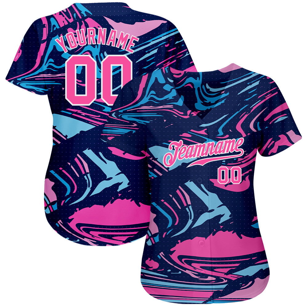 Custom 3D Pattern Design Sport Authentic Baseball Jersey baseball jersey product view 2