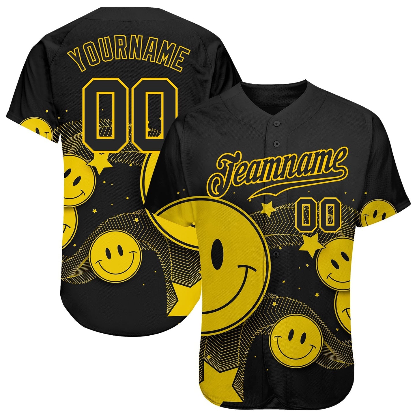 Custom 3D Pattern Design Authentic Baseball Jersey baseball jersey product view 1
