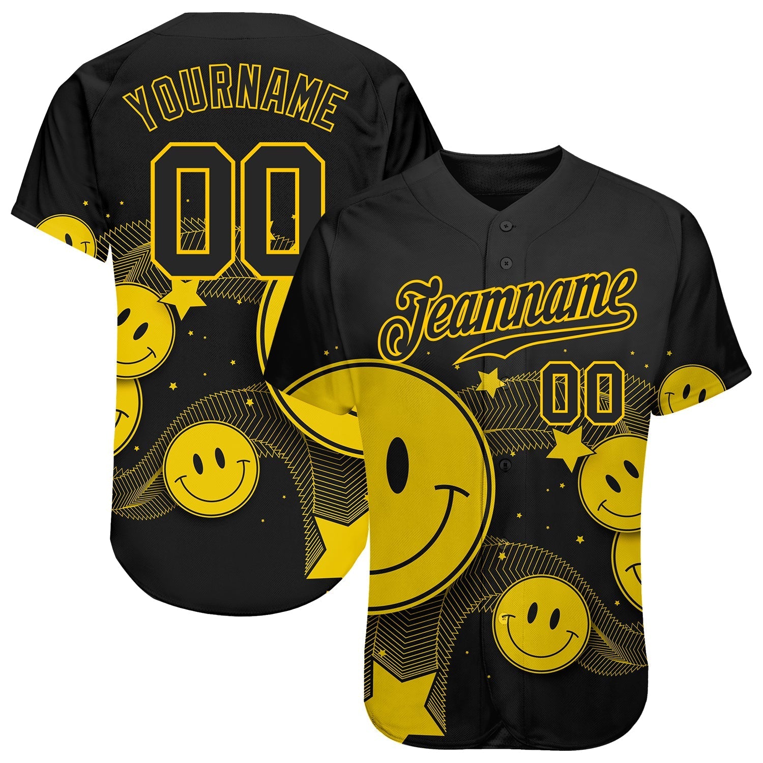 Custom 3D Pattern Design Authentic Baseball Jersey baseball jersey product view 1