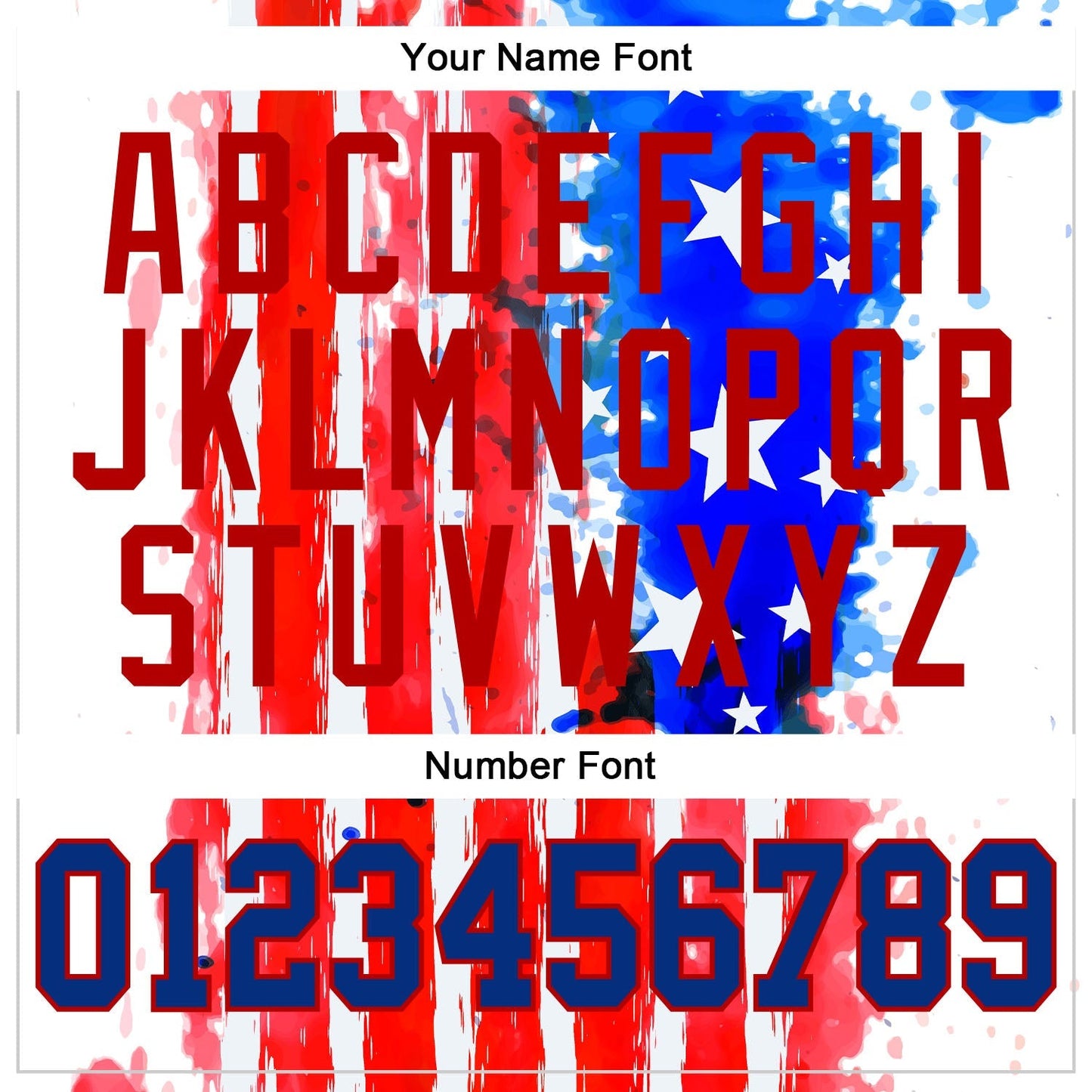 Custom White Royal-Red 3D American Flag Authentic Baseball Jersey baseball jersey product view 5