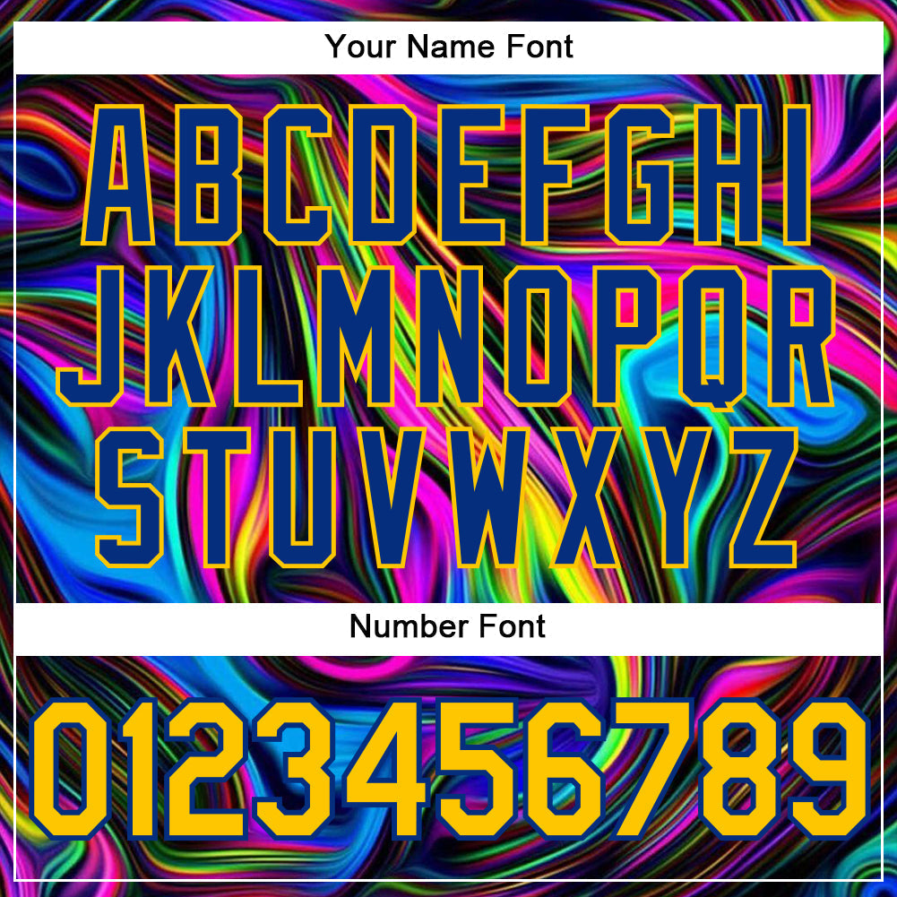 Custom 3D Pattern Design Abstract Colorful Psychedelic Fluid Art Authentic Baseball Jersey baseball jersey product view 5