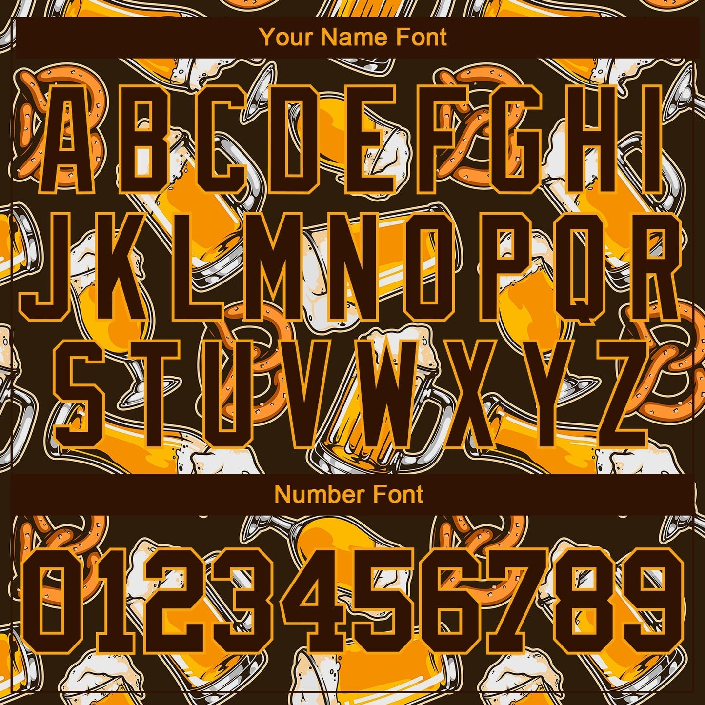 Custom 3D Pattern Design Beer Authentic Baseball Jersey baseball jersey product view 5