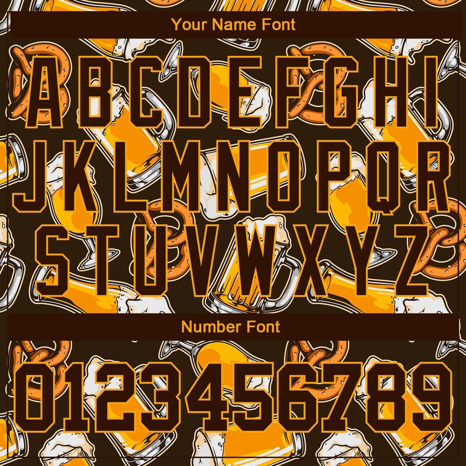 Custom 3D Pattern Design Beer Authentic Baseball Jersey baseball jersey product view 5