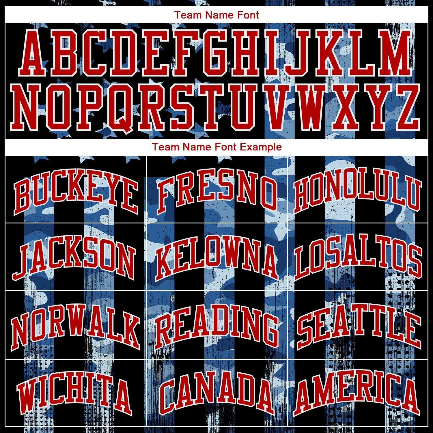Custom Camo Royal Red-White 3D Salute To Service American Flag Authentic Baseball Jersey baseball jersey product view 4
