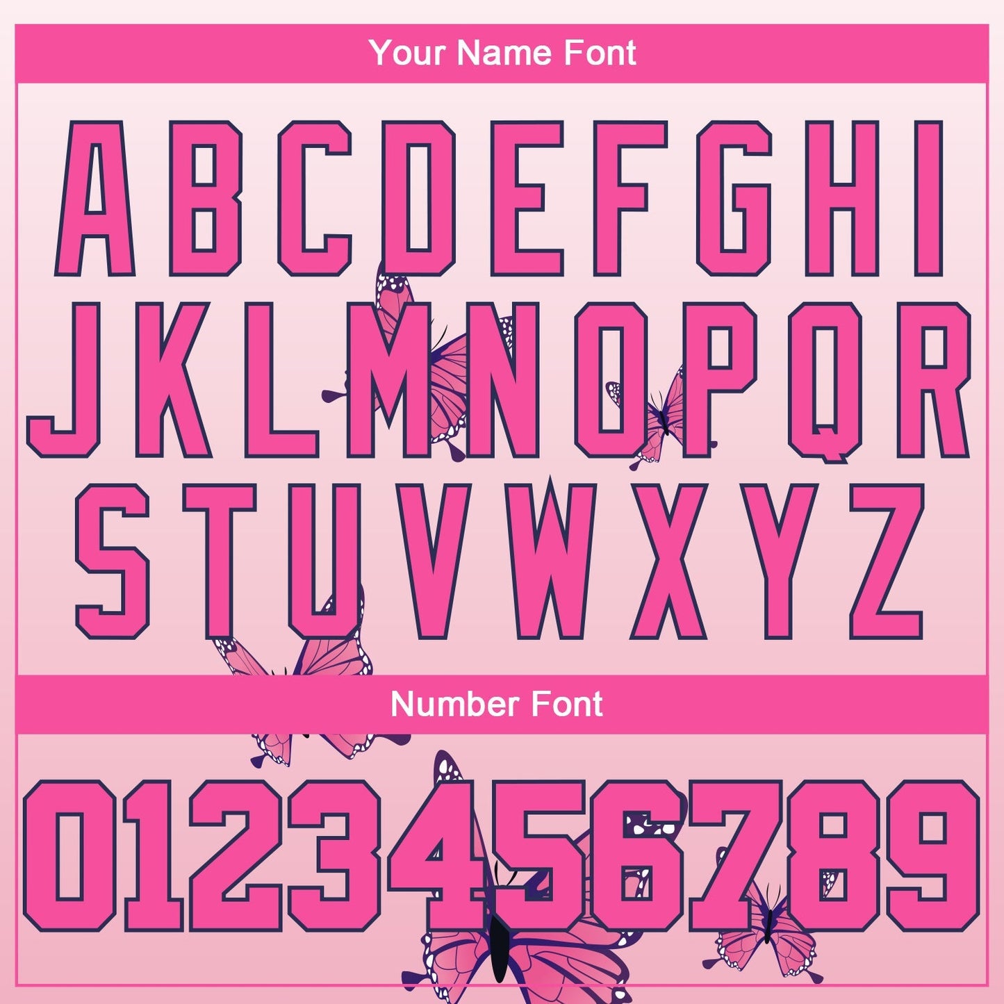 Custom 3D Pink Ribbon Breast Cancer Awareness Month With Butterflies Women Health Care Support Authentic Baseball Jersey baseball jersey product view 5