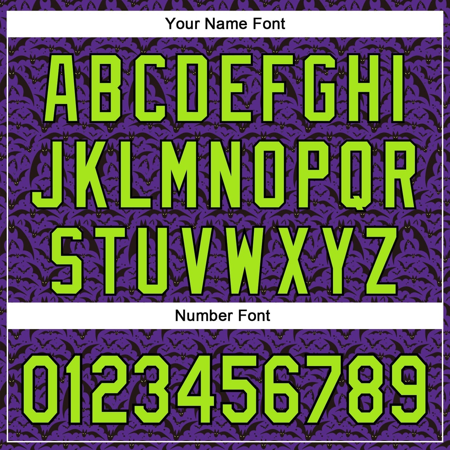 Custom Purple Neon Green-Black 3D Halloween Bat Party Costume Ideas Authentic Baseball Jersey baseball jersey product view 5