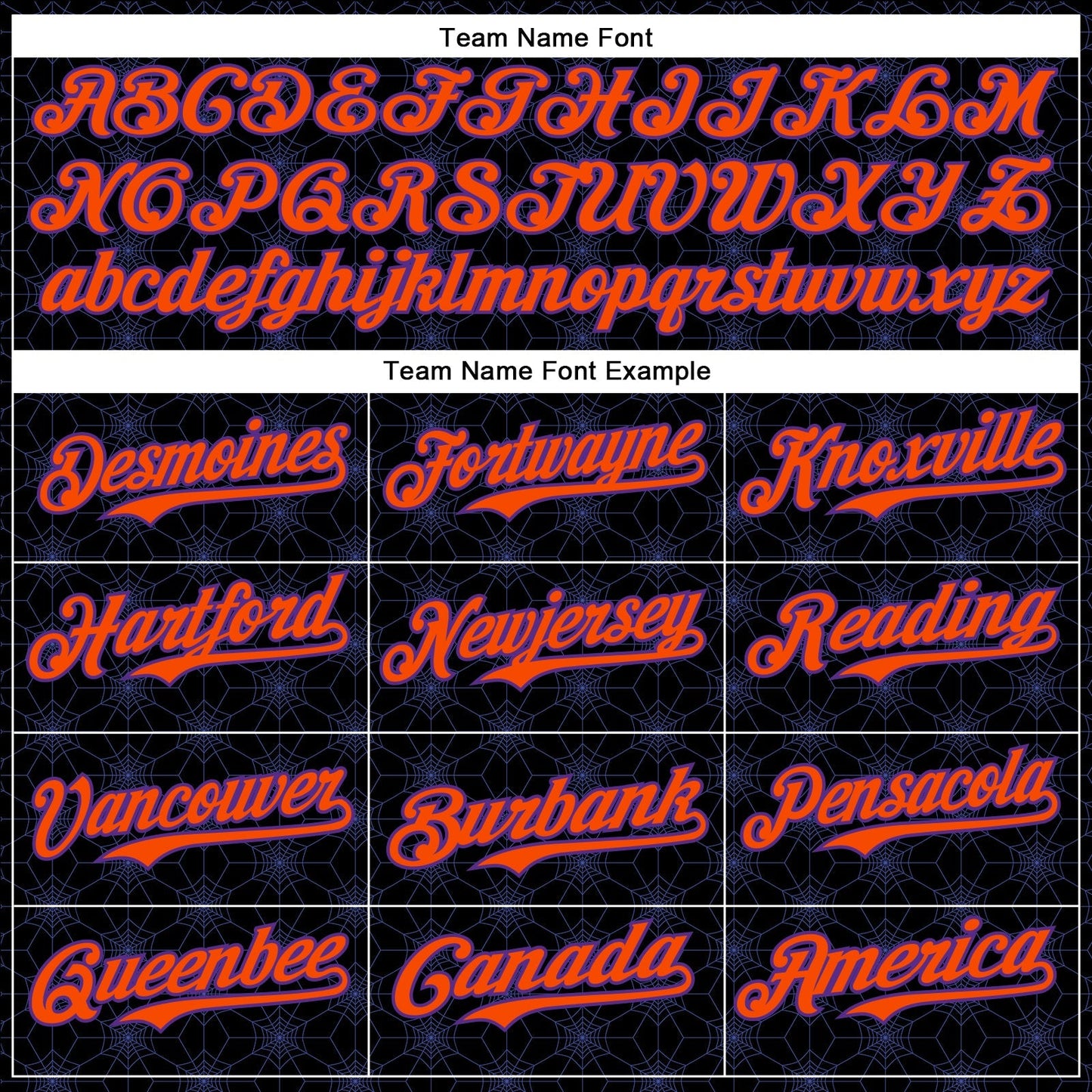 Custom Black Orange-Purple 3D Halloween Spider Net Party Costume Ideas Authentic Baseball Jersey baseball jersey product view 4