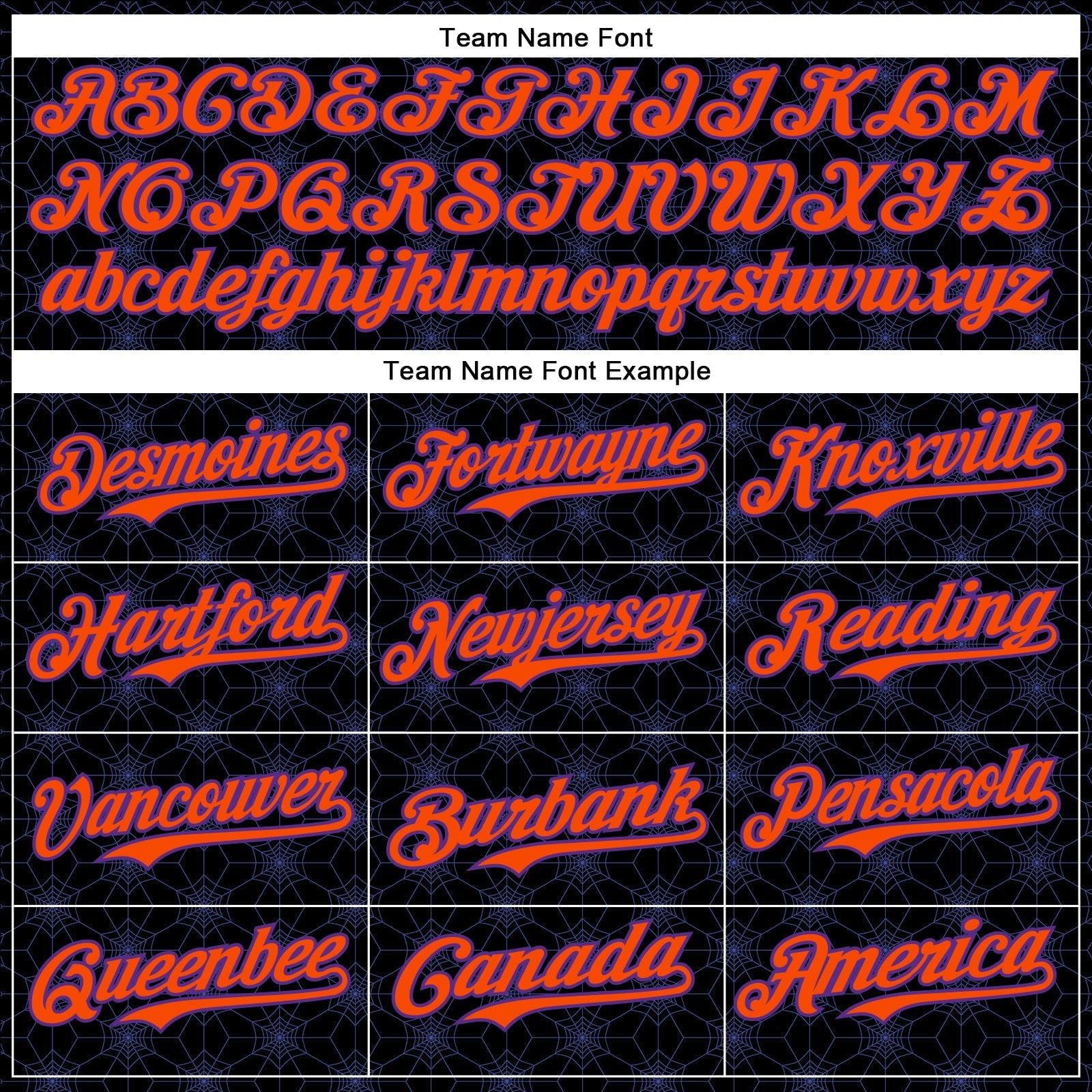 Custom Black Orange-Purple 3D Halloween Spider Net Party Costume Ideas Authentic Baseball Jersey baseball jersey product view 4