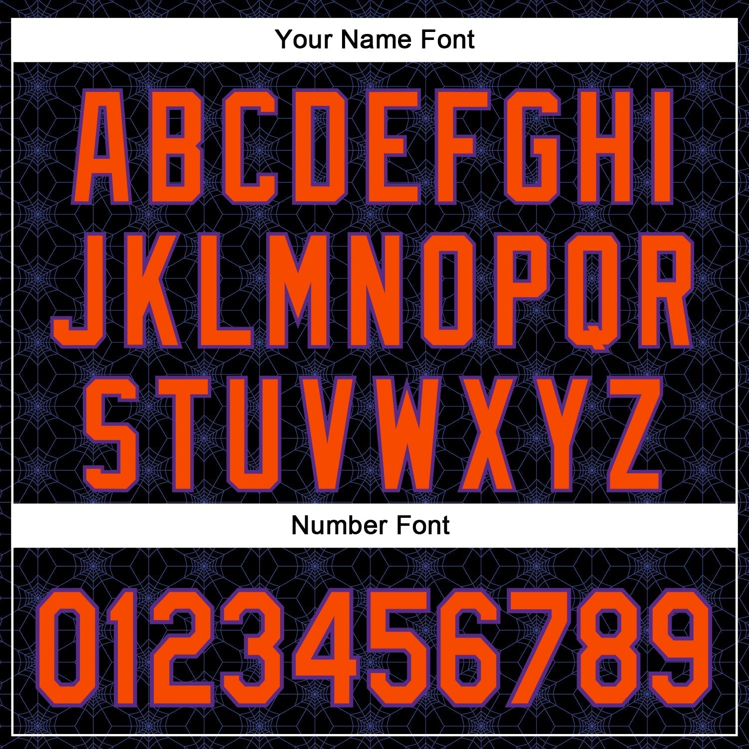 Custom Black Orange-Purple 3D Halloween Spider Net Party Costume Ideas Authentic Baseball Jersey baseball jersey product view 5