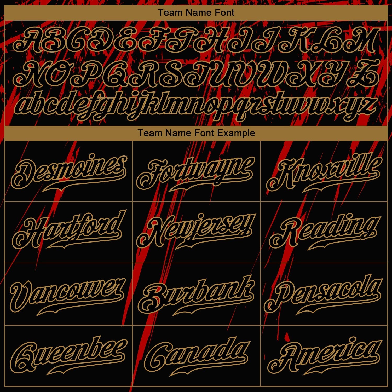 Custom Black Black Red-Old Gold 3D Pattern Design Authentic Baseball Jersey baseball jersey product view 4