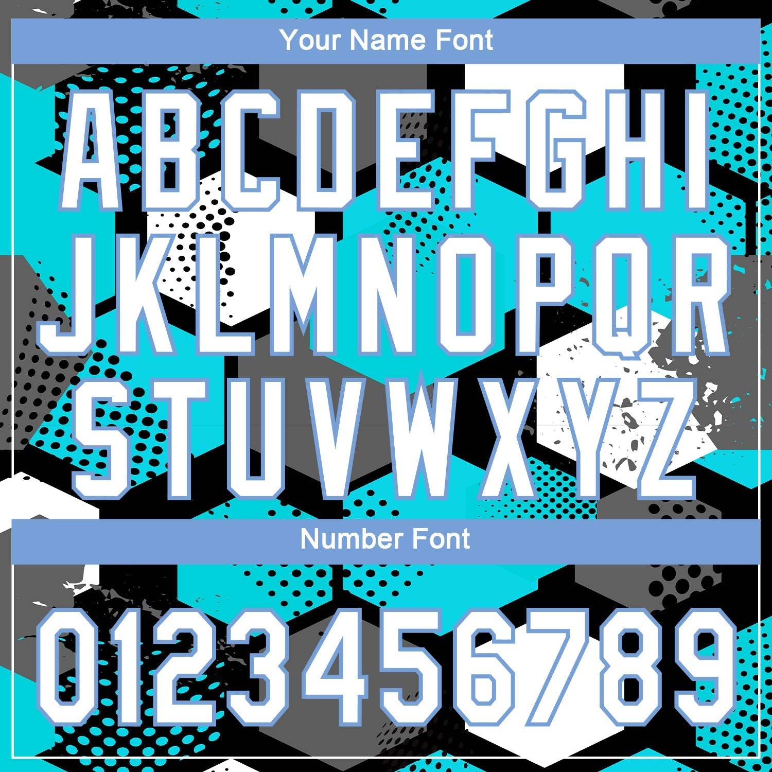 Custom Teal White-Light Blue 3D Pattern Design Authentic Baseball Jersey baseball jersey product view 5