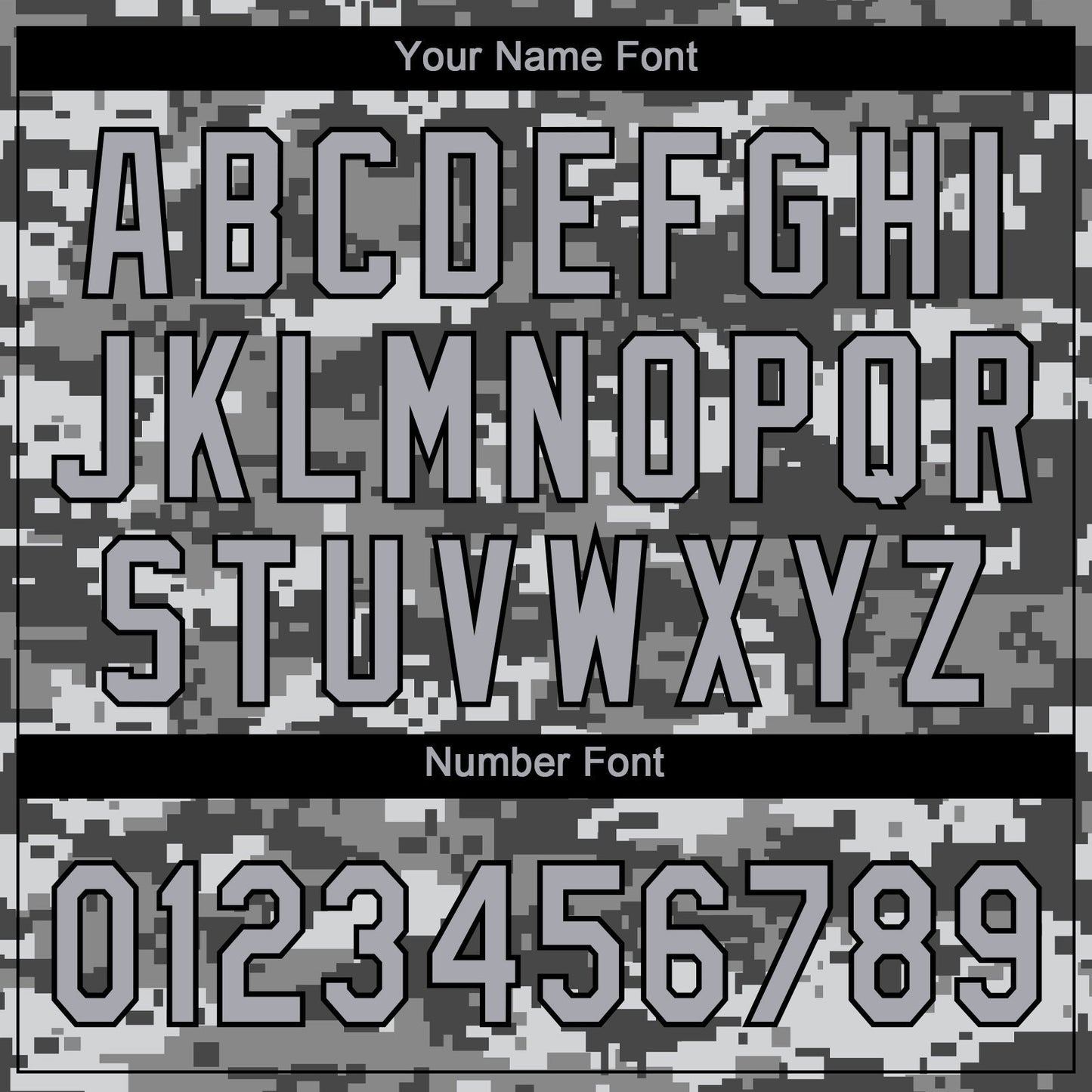 Custom Gray Black Digital Camo Two Tone Authentic Baseball Jersey baseball jersey product view 5