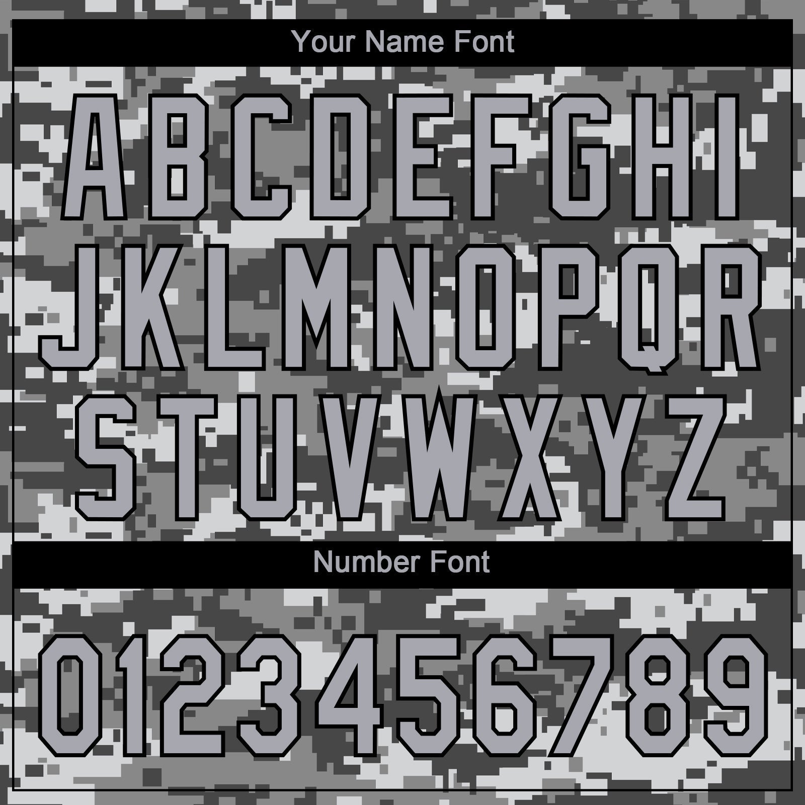 Custom Gray Black Digital Camo Two Tone Authentic Baseball Jersey baseball jersey product view 5