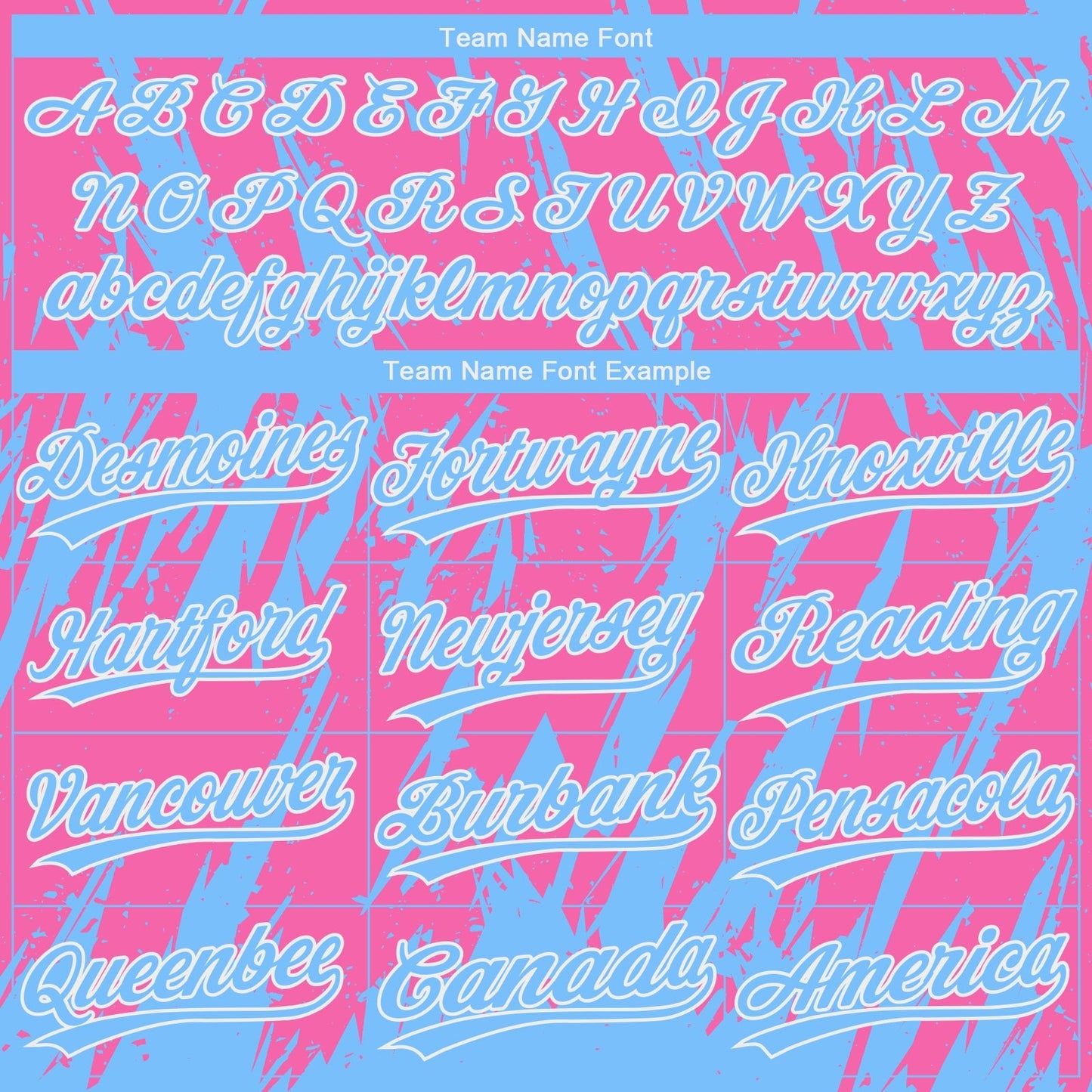 Custom Pink Powder Blue-White 3D Pattern Design Authentic Baseball Jersey baseball jersey product view 4