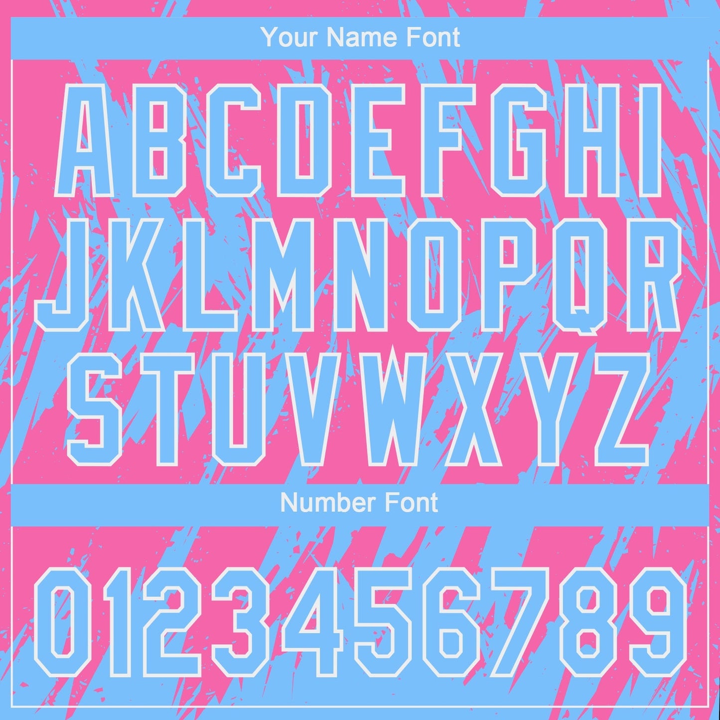 Custom Pink Powder Blue-White 3D Pattern Design Authentic Baseball Jersey baseball jersey product view 5