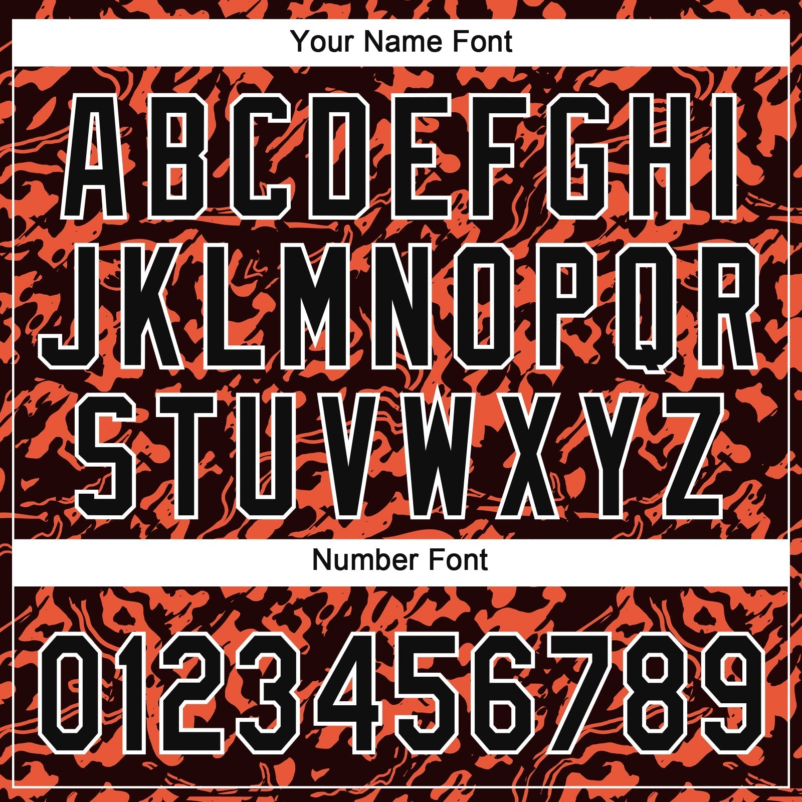 Custom Orange Black-White 3D Pattern Design Authentic Baseball Jersey baseball jersey product view 5