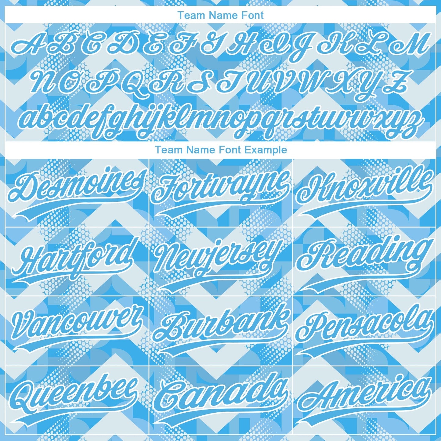Custom Light Blue Light Blue-White 3D Pattern Design Authentic Baseball Jersey baseball jersey product view 4