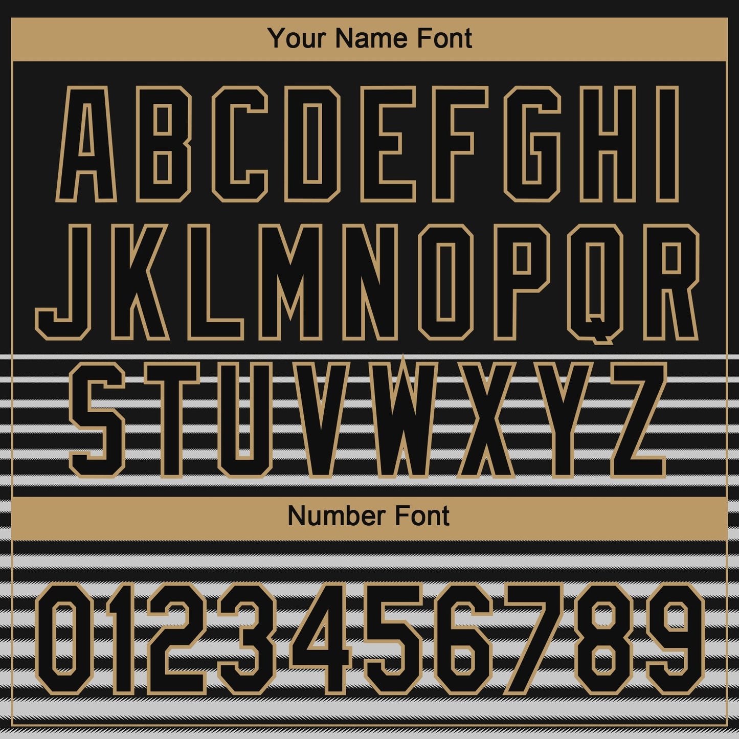 Custom Black Black Old Gold-Gray 3D Pattern Design Authentic Baseball Jersey baseball jersey product view 5