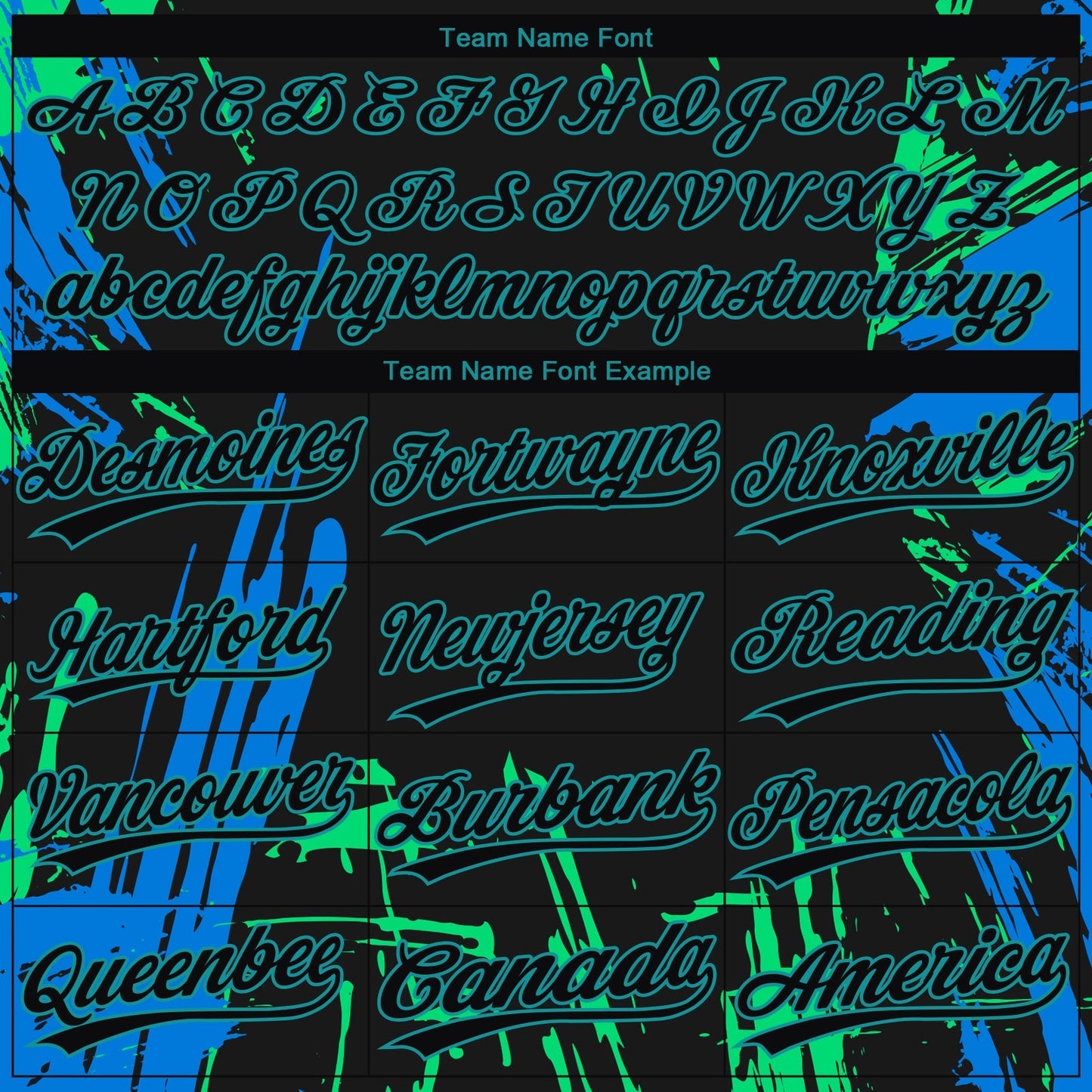 Custom Black Black Teal-Light Blue 3D Pattern Design Authentic Baseball Jersey baseball jersey product view 4