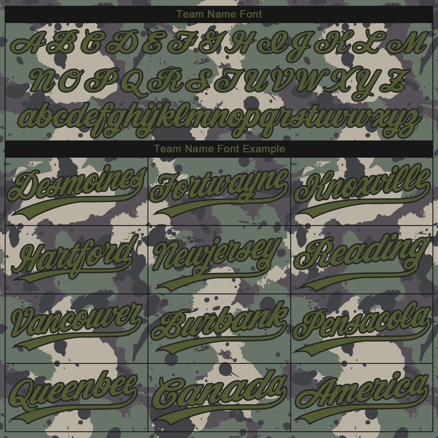 Custom Camo Olive-Black 3D Pattern Design Authentic Salute To Service Baseball Jersey baseball jersey product view 4
