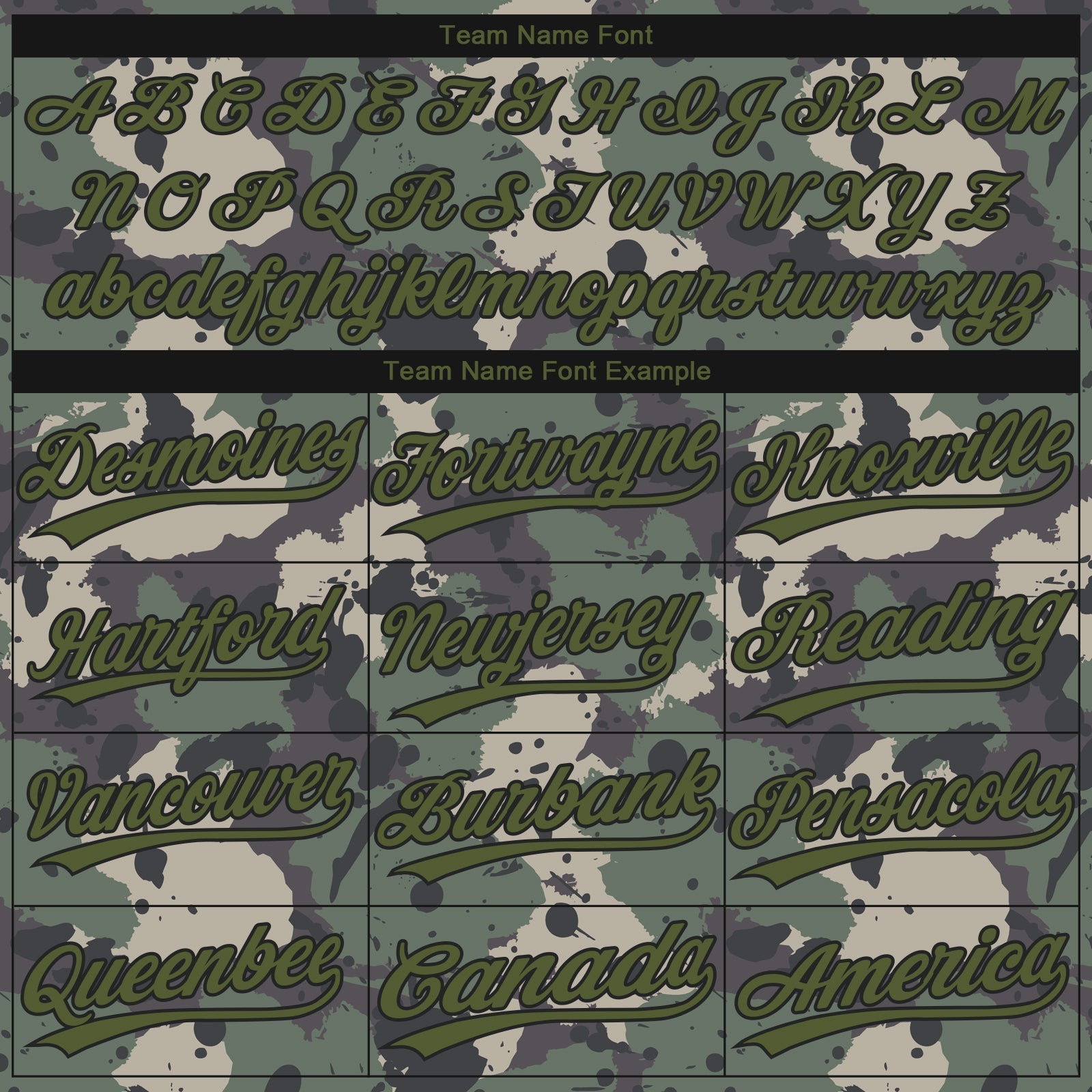 Custom Camo Olive-Black 3D Pattern Design Authentic Salute To Service Baseball Jersey baseball jersey product view 4