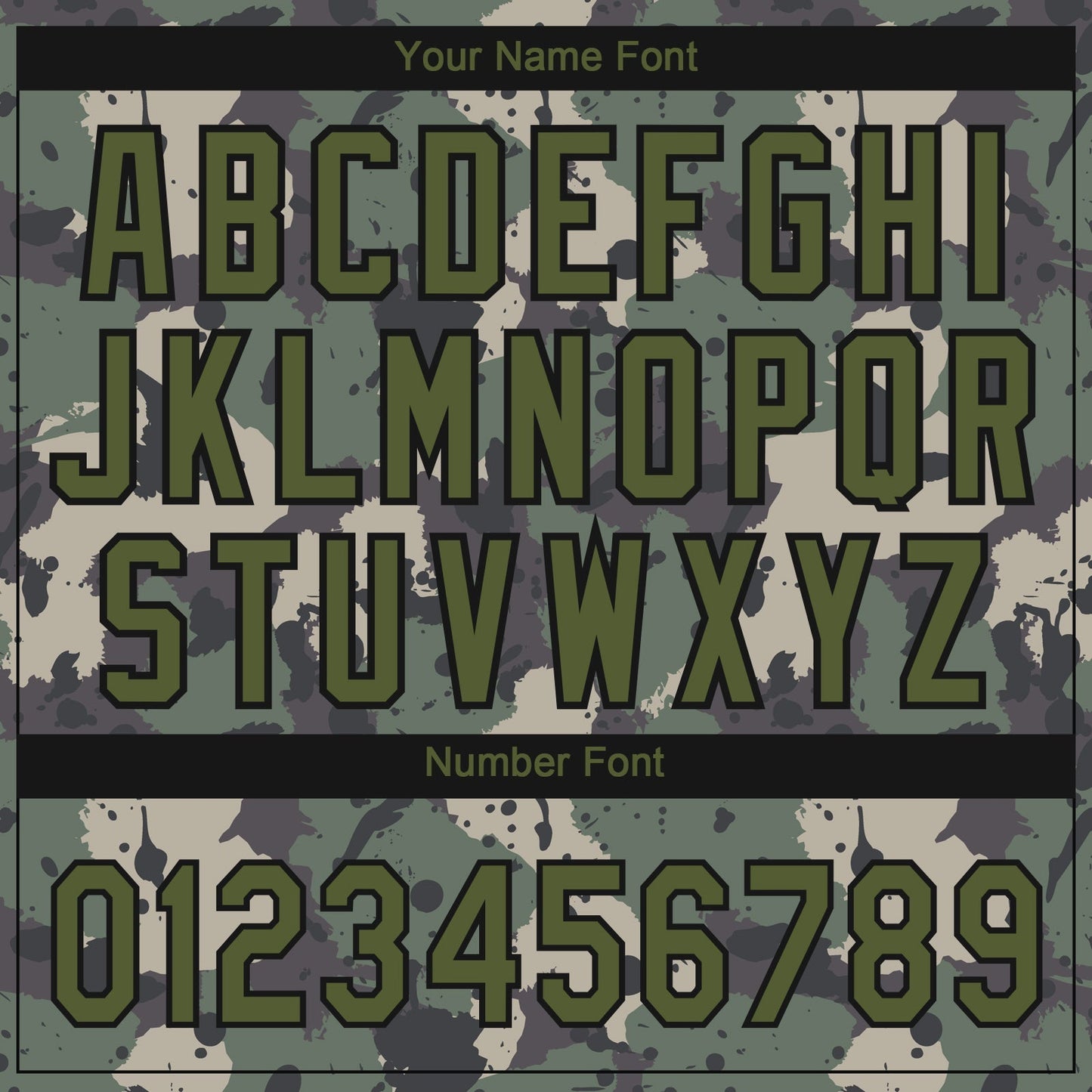 Custom Camo Olive-Black 3D Pattern Design Authentic Salute To Service Baseball Jersey baseball jersey product view 5
