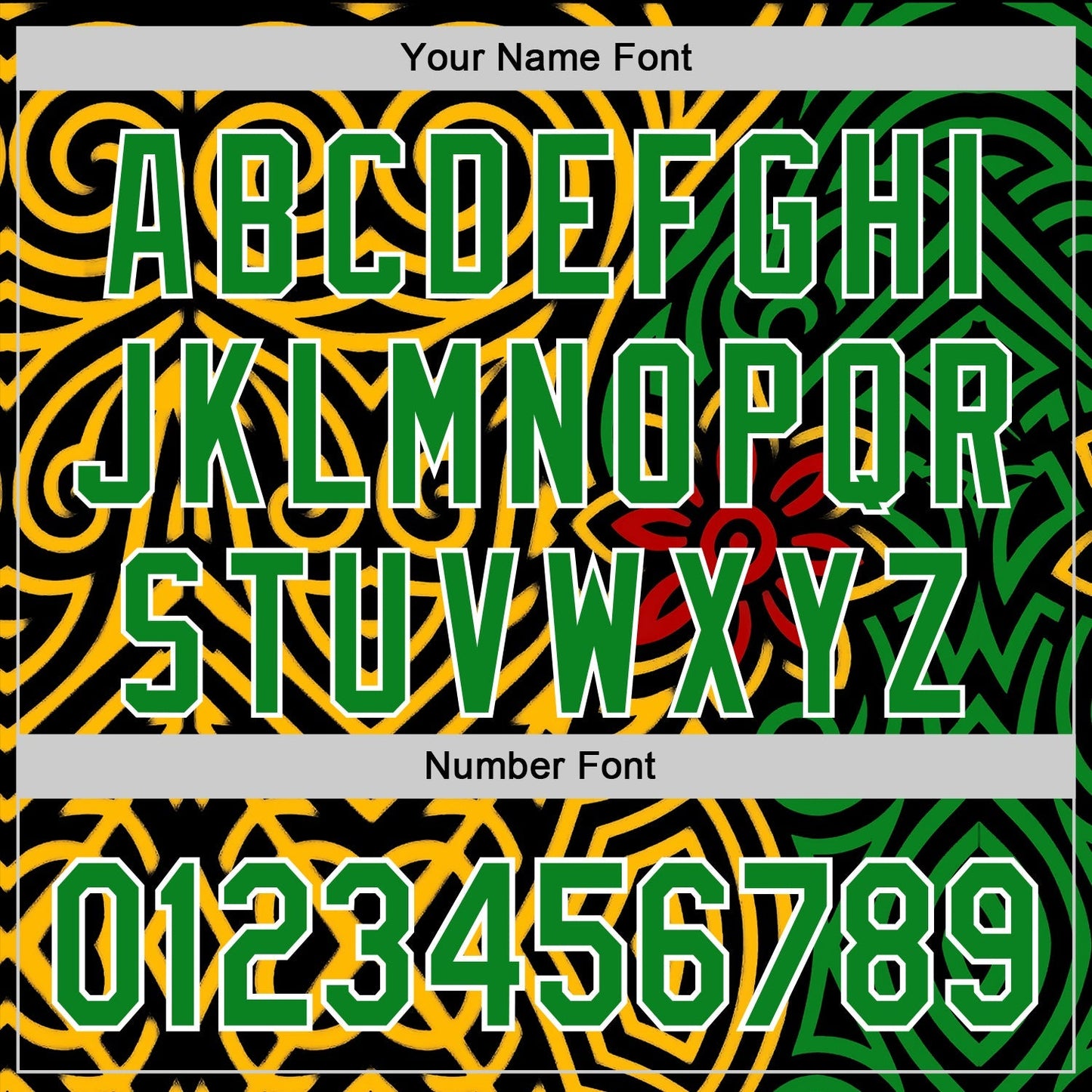 Custom Black Grass Green Gold Red-White Black History Month Africa Tribal Authentic Baseball Jersey baseball jersey product view 5