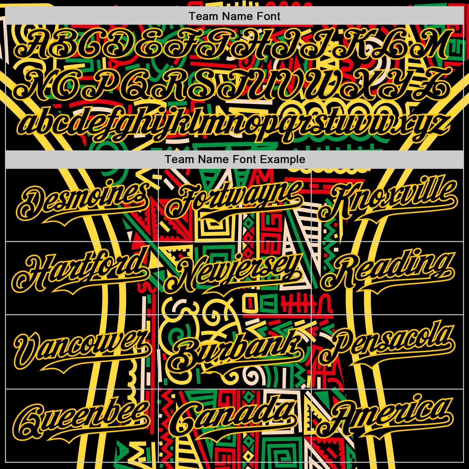 Custom Black Yellow Green-Red 3D Pattern Design Black History Month African Ethnicity Style Abstract Geometric Authentic Baseball Jersey baseball jersey product view 4