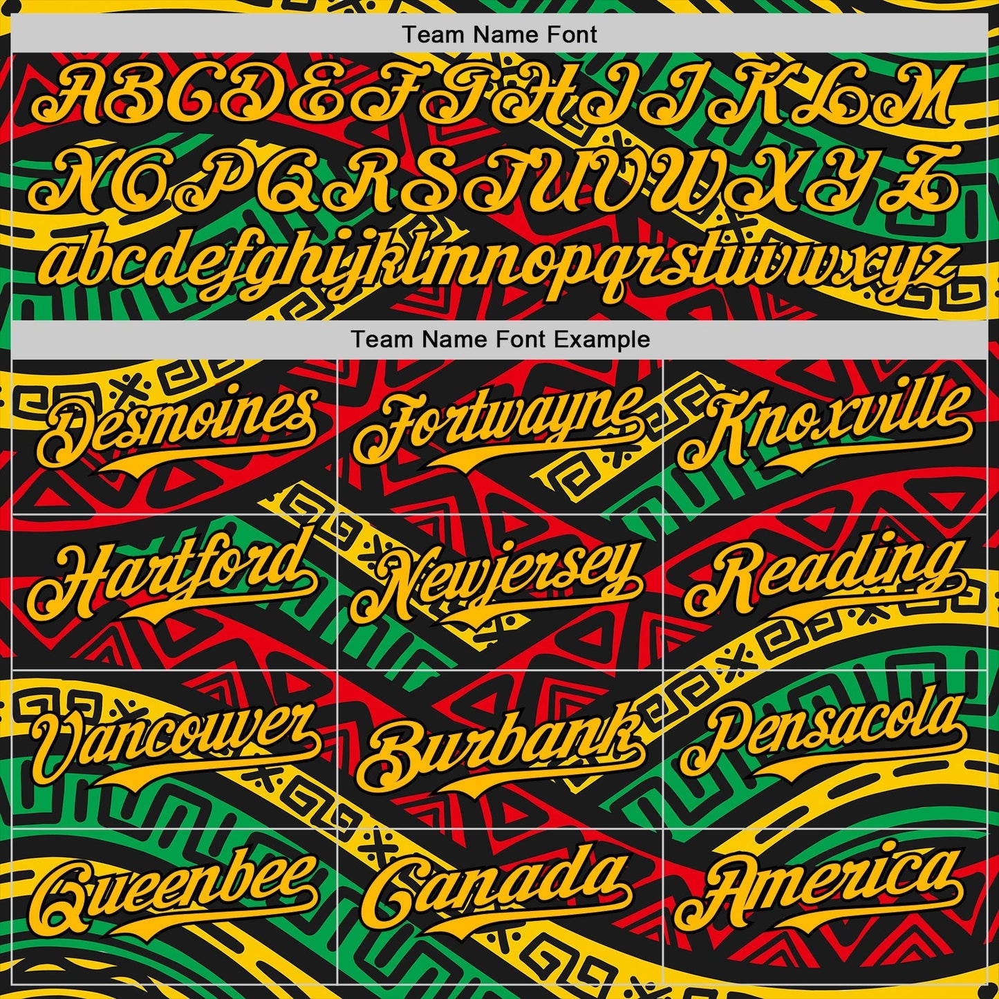 Custom Black Gold Red-Green 3D Pattern Design Black History Month African Ethnicity Style Abstract Geometric Authentic Baseball Jersey baseball jersey product view 4