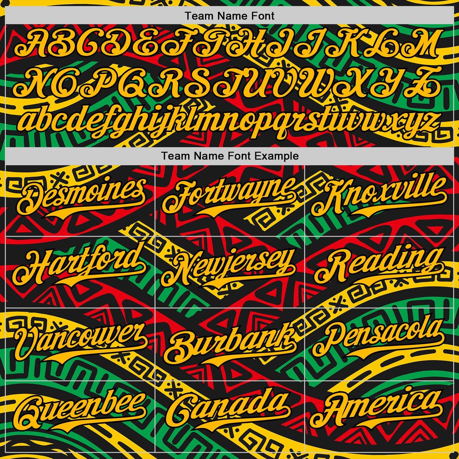 Custom Black Gold Red-Green 3D Pattern Design Black History Month African Ethnicity Style Abstract Geometric Authentic Baseball Jersey baseball jersey product view 4