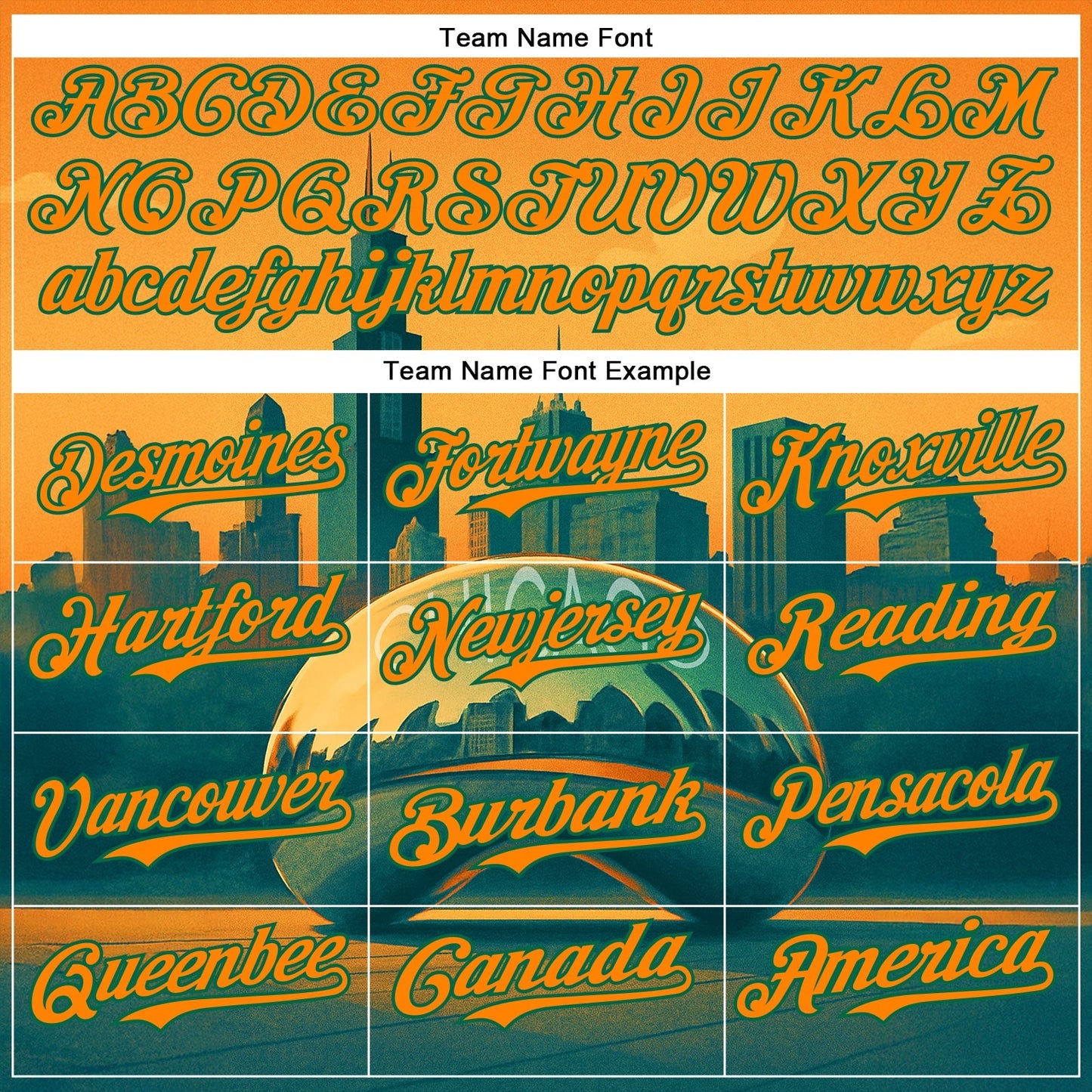 Custom Yellow Bay Orange-Kelly Green Chicago Illinois Millennium Park Cloud Gate The Bean Landmark City Symbol Authentic Baseball Jersey baseball jersey product view 4