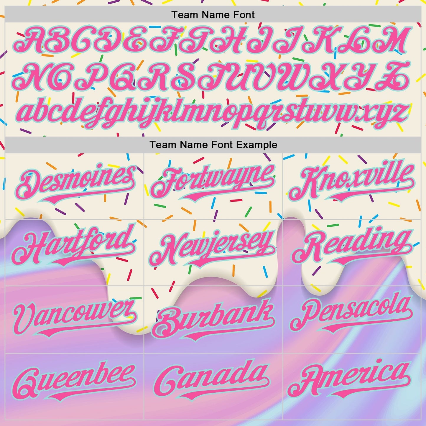Custom Cream Pink-Ice Blue Foodie Dripping Ice Cream Authentic Baseball Jersey baseball jersey product view 4