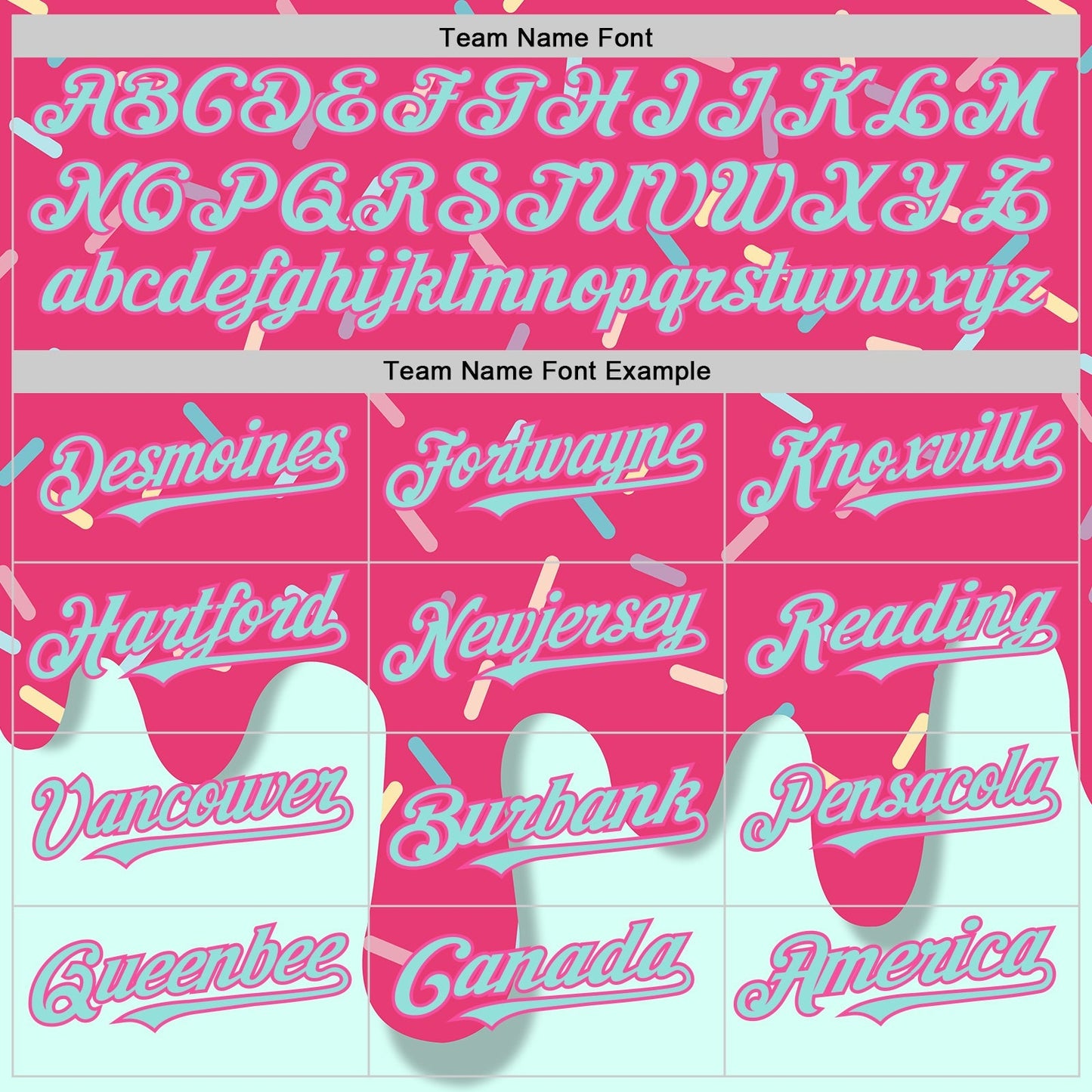 Custom Pink Ice Blue Foodie Dripping Ice Cream Authentic Baseball Jersey baseball jersey product view 4